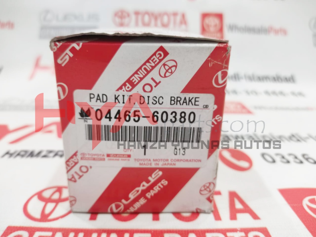 BRAKE PADS 04465-60380 すくめ 0446560380